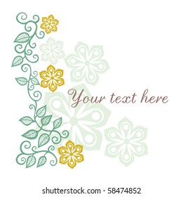 floral background with place for your text