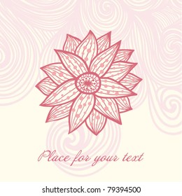 floral background with place for your text