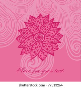 floral background with place for your text