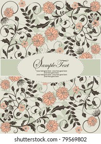 floral background with place for your text