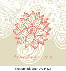 floral background with place for your text