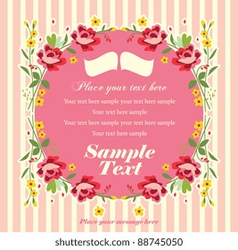 floral background with place for your text