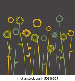 floral background, poppy with a space for your text