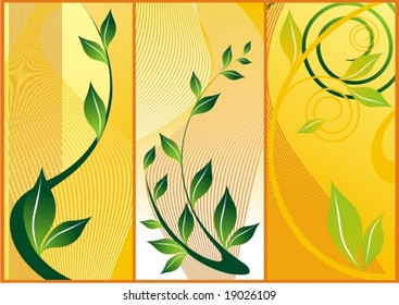 Floral background for postcard