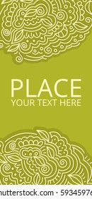 Floral background for postcards and banners. Vector Illustration.