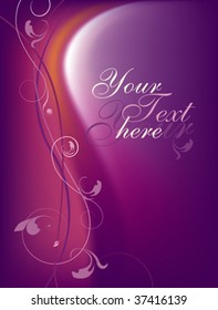Floral background red-purple colored. Vector illustration.