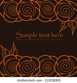Floral background of roses