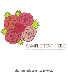 Floral background of roses