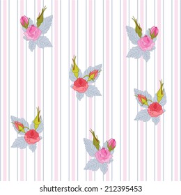 Floral background with Roses