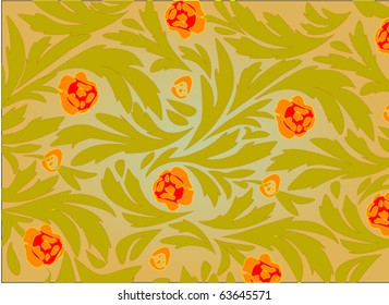 floral background with roses
