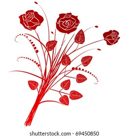 floral background roses