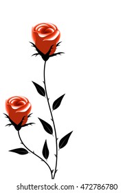 Floral background with roses, element of design.