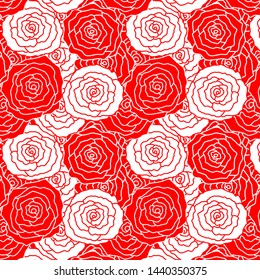Floral background. Roses with leaves on a pink background.