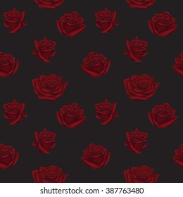 Floral background of roses. seamless pattern texture for fabric. Stylish print or background