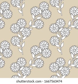 Floral Background. Seamless Floral Pattern Background