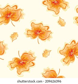 Floral background. Seamless floral pattern. 
