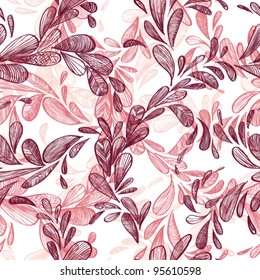 Floral background, seamless pattern.