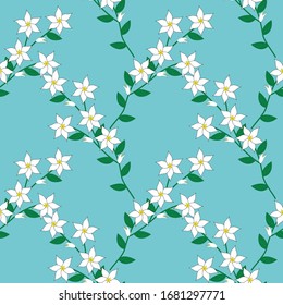 Fondo Floral. Patrón floral sin soldadura que se puede imprimir para paños, manteles, mantas, pantalones, vestidos, carteles, papeles.