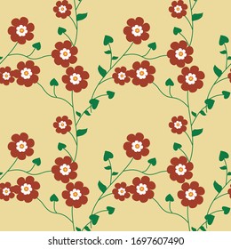 Floral Background Seamless Floral Pattern able to print for cloths, tablecloths, blanket, shirts, dresses, posters, papers.