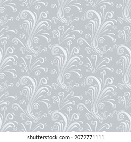 Floral background. Seamless pattern for greeting card decoration. Ornate pattern for textiles, packaging, tiles. Vector illustration