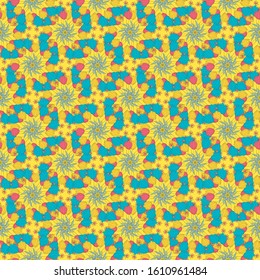 Floral Background. Seamless Pattern With Floral Motifs able to print for cloths, tablecloths, blanket, shirts, dresses, posters, papers.