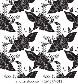 Floral Background. Seamless Pattern With Floral Motifs able to print for cloths, tablecloths, blanket, shirts, dresses, posters, papers.