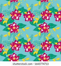 Floral Background. Seamless Pattern With Floral Motifs able to print for cloths, tablecloths, blanket, shirts, dresses, posters, papers.