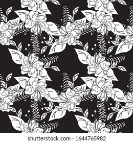 Floral Background. Seamless Pattern With Floral Motifs able to print for cloths, tablecloths, blanket, shirts, dresses, posters, papers.