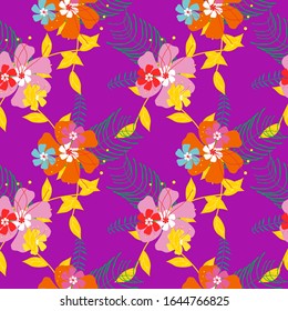 Floral Background. Seamless Pattern With Floral Motifs able to print for cloths, tablecloths, blanket, shirts, dresses, posters, papers.