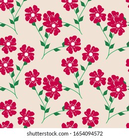 Floral Background. Seamless Pattern With Floral Motifs able to print for cloths, tablecloths, blanket, shirts, dresses, posters, papers.