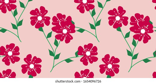 Floral Background. Seamless Pattern With Floral Motifs able to print for cloths, tablecloths, blanket, shirts, dresses, posters, papers.