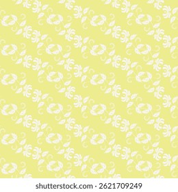 Floral background. Seamless pattern with realistic plants.
