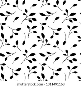 Floral background. Seamless pattern.Vector.