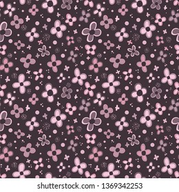Floral background. Seamless pattern.Vector.