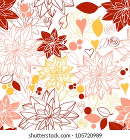 Floral background. Seamless floral pattern.Vector pattern. Background with flowers.