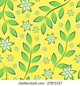 Floral background. Seamless. Vector illustration