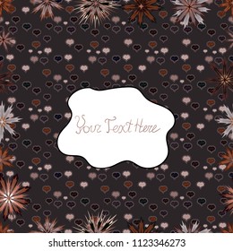 Floral background. Seamless vector pattern. Nice fabric pattern.