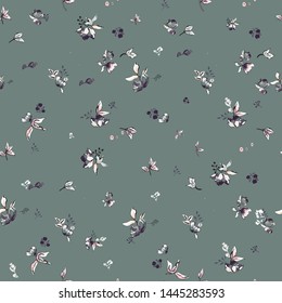 Floral background. Seamless vector pattern.
