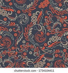 Floral background. Seamless vector pattern