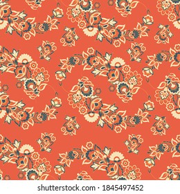 Floral background. Seamless vector pattern