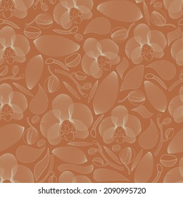 Floral background. Seamless vector pattern