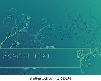 Floral background with separate layers