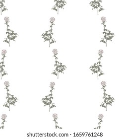 Floral background. Silhouette of flowers with leaves. Abstraction.