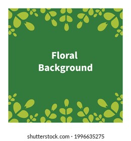 floral background. social media post background. vector illustration