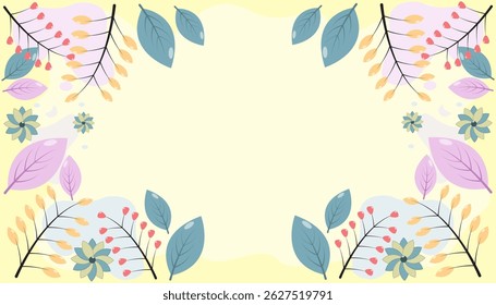 Fondo floral con colores suaves