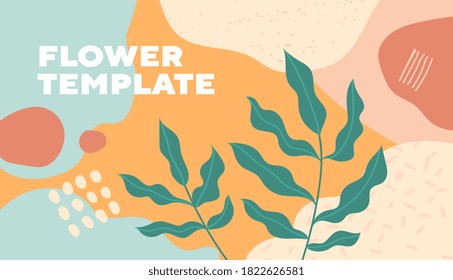 Floral background in soft colors. Vector illustration