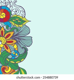 floral background with space for labels