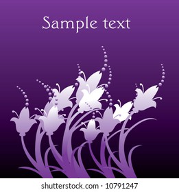 Floral background with space for text