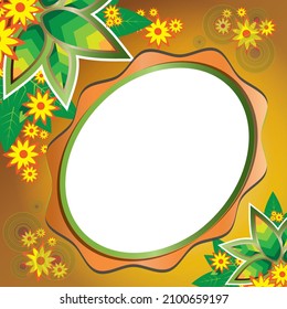 Floral background with space for text