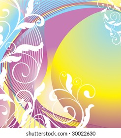 floral background with space for text